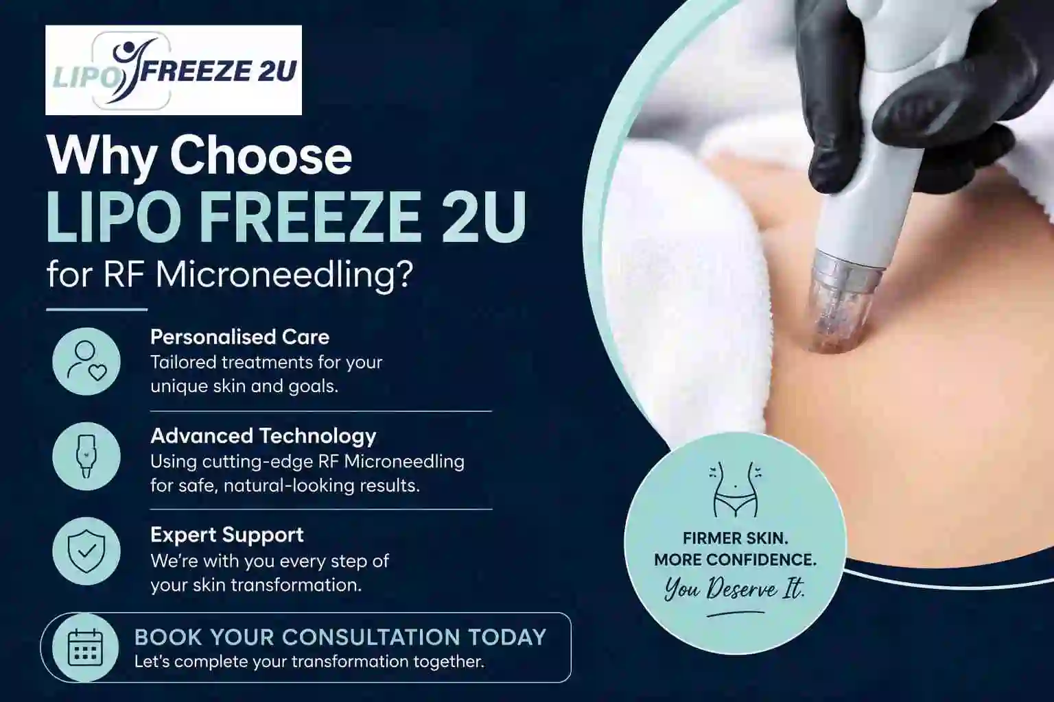Why Choose LIPO FREEZE 2U for RF Microneedling ?